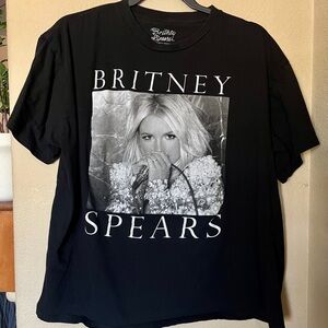 Britney Spears Black Graphic T-Shirt size XL